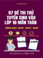97 đề thi thử tuyển sinh vào lớp 10 môn toán 2018,2019,2020