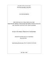 (Luận văn thạc sĩ) biện pháp quản lý hoạt động dạy học theo chương trình cấp trung học phổ thông ở trung tâm giáo dục thường xuyên ý yên, tỉnh nam định   