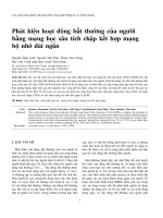 Phát hiện hoạt động bất thường của người bằng mạng học sâu tích chập kết hợp mạng bộ nhớ dài ngắn