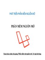 Bài giảng Phát triển phần mềm nguồn mở: Bài 2 - Nguyễn Hữu Thể