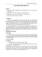 Bài giảng Nội cơ sở 1 - Bài 19: Khám bệnh nhân bệnh máu