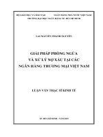 (Luận văn thạc sĩ) giải pháp phòng ngừa và xử lý nợ xấu tại các ngân hàng thương mại việt nam002 