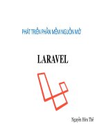Bài giảng Phát triển phần mềm nguồn mở: Bài 6 - Nguyễn Hữu Thể