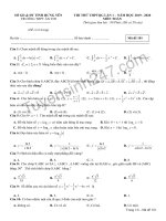 Đề thi thử THPTQG 2020 môn toán lần 1 THPT ân thi 