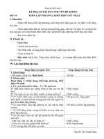 KẾ HOẠCH BÀI DẠY CHUYÊN ĐỀ TOÁN 1