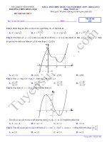 Đề thi thử THPTQG lần 2 môn toán THPT đồng đậu 2020 
