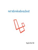 Bài giảng Phát triển phần mềm nguồn mở: Bài 1 - Nguyễn Hữu Thể