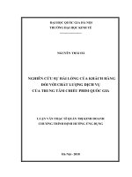 (Luận văn thạc sĩ) nghiên cứu sự hài lòng của khách hàng đối với chất lượng dịch vụ của trung tâm chiếu phim quốc gia     
