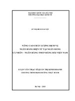 (Luận văn thạc sĩ) nâng cao chất lượng dịch vụ ngân hàng điện tử tại ngân hàng cá nhân   ngân hàng TMCP hàng hải việt nam    