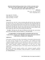 Phương pháp dưới đạo hàm tăng cường giải bài toán bất đẳng thức biến phân trên tập nghiệm của một bài toán bất đẳng thức biến phân tách