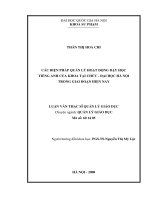 (Luận văn thạc sĩ) các biện pháp quản lý hoạt động dạy học tiếng anh của khoa tại chức   đại học hà nội trong giai đoạn hiện nay 