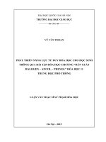 (Luận văn thạc sĩ) phát triển năng lực tư duy hóa học cho học sinh thông qua bài tập hóa học chương dẫn xuất halogen   ancol   phenol hóa học 11 trung học phổ thông 