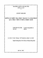 (Luận văn thạc sĩ) kiểm sát điều tra   thực trạng và giải pháp qua thực tiễn ở thừa thiên huế luận văn ths  luật 50 51 4 