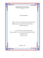 (Luận văn thạc sĩ) rèn luyện tư duy phê phán cho sinh viên thông qua dạy học một số phần ví dụ trong giải tích   