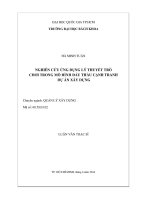 Nghiên cứu ứng dụng lý thuyết trò chơi trong mô hình đấu thầu cạnh tranh dự án xây dựng