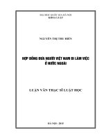 (Luận văn thạc sĩ) hợp đồng đưa người việt nam đi làm việc ở nước ngoài  07001 