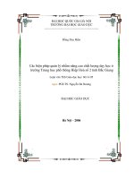 (Luận văn thạc sĩ) các biện pháp quản lý nhằm nâng cao chất lượng dạy học ở trường trung học phổ thông hiệp hoà số 2 tỉnh bắc giang   