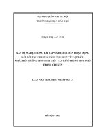 (Luận văn thạc sĩ) xây dựng hệ thống bài tập và hướng dẫn hoạt động giải bài tập chương cảm ứng điện từ – vật lý 11 nhằm bồi dưỡng học sinh giỏi  vật lý ở trung học phổ thông chuyên 