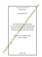 (Luận văn thạc sĩ) thực trạng kiến thức, thực hành của các em học sinh về sức khỏe học đường ở một số trường tiểu học tại thành phố tuyên quang  tỉnh tuyên quang năm 2017 