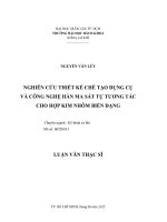 Nghiên cứu thiết kế chế tạo dụng cụ và công nghệ hàn ma sát tự tương tác cho hợp kim nhôm biến dạng