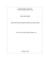 (Luận án tiến sĩ) một số kỹ thuật phòng chống giả mạo ảnh số  luận án tiến sĩ hệ thống thông tin 62 48 01 04 