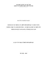 (Luận văn thạc sĩ) đánh giá tác động của biến đổi khí hậu và khả năng chống chịu của hệ sinh thái – xã hội tại một xã miền núi thuộc huyện nam giang, tỉnh quảng nam 
