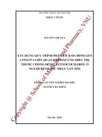 (Luận văn thạc sĩ) xây dựng quy trình phân tích đa hình gen cyp2c93 liên quan đến đáp ứng điều trị thuốc chống đông acenocoumarol ở người bệnh sau thay van tim 