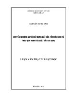 (Luận văn thạc sĩ) chuyển nhượng quyền sử dụng đất của tổ chức kinh tế theo quy định của luật đất đai 2013 