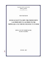 (Luận văn thạc sĩ) đánh giá đáp ứng điều trị ở bệnh nhân lao phổi mới và lao phổi tái trị thông qua các chỉ số lâm sàng và vi sinh 