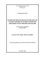 (Luận văn thạc sĩ) các biện pháp nâng cao hiệu quả áp dụng pháp luật về thanh toán bằng thư tín dụng tại ngân hàng nông nghiệp và phát triển nông thôn việt nam  ths  luật 60 38 50 