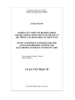 Nghiên cứu thiết kế bộ điều khiển cho hệ thống chống bó cứng phanh và hệ thống cân bằng điện tử trên ô tô