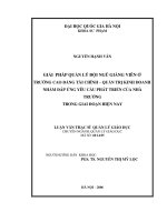 (Luận văn thạc sĩ) giải pháp quản lý đội ngũ giảng viên ở trường cao đẳng tài chính   quản trị kinh doanh nhằm đáp ứng yêu cầu phát triển của nhà trường trong giai đoạn hiện nay 