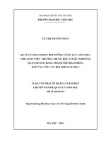 (Luận văn thạc sĩ) quản lý hoạt động bồi dưỡng năng lực giáo dục cho giáo viên trường THCS anh dũng   dương kinh   hải phòng đáp ứng yêu cầu đổi mới giáo dục  