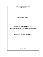 (Luận văn thạc sĩ) đương sự theo pháp luật tố tụng dân sự việt nam hiện hành  03 