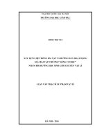 (Luận văn thạc sĩ) xây dựng hệ thống bài tập và hướng dẫn hoạt động giải bài tập chương sóng cơ học nhằm bồi dưỡng học sinh giỏi chuyên vật lí 