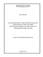 (Luận văn thạc sĩ) xây dựng hệ thống và phương pháp giải bài tập chương  động lực học chất điểm thuộc chương trình vật lý lớp 11 nâng cao nhằm bồi dưỡng học sinh giỏi   
