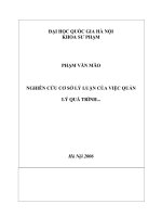 (Luận văn thạc sĩ) một số biện pháp quản lý nhằm nâng cao chất lượng dạy học ở trường trung học phổ thông thái thuận thành phố bắc giang 