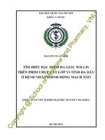 (Luận văn thạc sĩ) tìm hiểu đặc điểm đa giác willis trên phim chụp cắt lớp vi tính đa dãy ở bệnh nhân phình động mạch não 