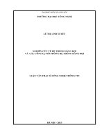 (Luận văn thạc sĩ) nghiên cứu về hệ thống hàng đợi và các công cụ mô phỏng hệ thống hàng đợi   