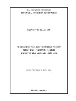 (Luận văn thạc sĩ) áp dụng hình thái học và sinh học phân tử trong định loại sán lá gan lớn tại một số tỉnh miền bắc   việt nam 