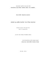 (Luận văn thạc sĩ) ánh xạ đối ngẫu và ứng dụng 