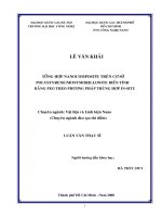 (Luận văn thạc sĩ) tổng hợp nanocomposite trên cơ sở polystyrene,montmorillonite biến tính bằng peo theo phương pháp trùng hợp in   situ 