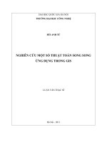 (Luận văn thạc sĩ) nghiên cứu một số thuật toán song song ứng dụng trong GIS 