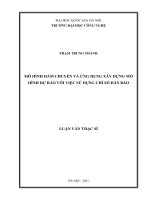 (Luận văn thạc sĩ) mô hình hàm chuyển và ứng dụng xây dựng mô hình dự báo với việc sử dụng chỉ số dẫn báo 