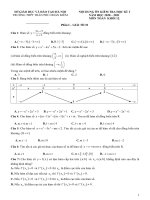 Nội dung ôn tập học kì 1 toán 12 năm 2020 – 2021 trường THPT trần phú – hà nội 