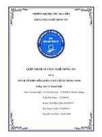 Tiểu luận môn Quản trị dự án công nghệ thông tin: Mô tả về phần mềm quản lý bãi gửi xe thông minh