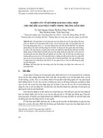 Nghiên cứu về mô hình giáo dục hòa nhập cho trẻ rối loạn phát triển trong trường mầm mon