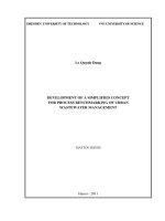 (Luận văn thạc sĩ) development of a simplified concept for process benchmarking of urban wastewater management 