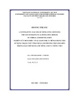 (Luận văn thạc sĩ) a contrastive analysis of moderating criticism the use of disjuncts as mitigating hedges in verbal communication 