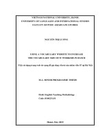 (Luận văn thạc sĩ) using a vocabulary website to increase the vocabulary size of IT workers in hanoi 